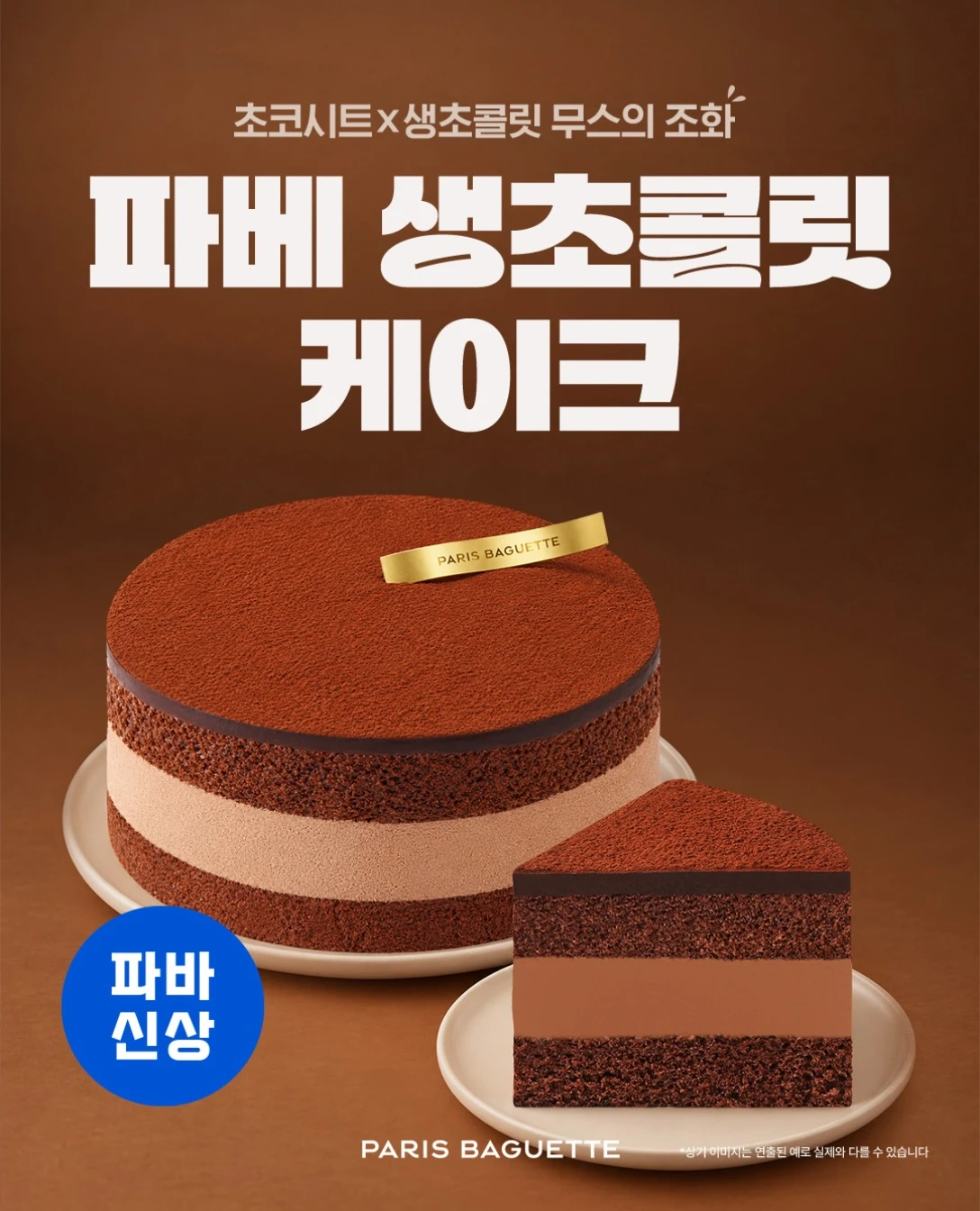 파베 생초콜릿 케이크